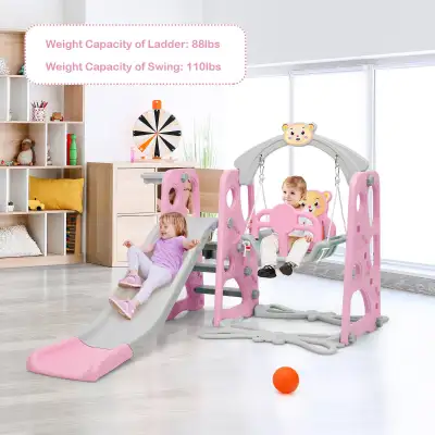 Costway 4-in-1 Toddler Climber and Swing Set, View more