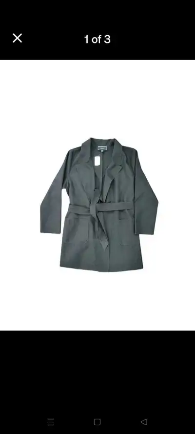 Le Château Women's Black Belted Jacket - Size XXL - $40, View more
