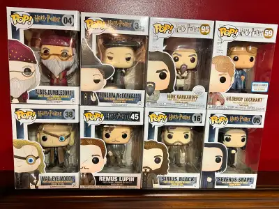 Harry Potter Funko Pop Adults/Professors #04 Albus Dumbledore #37 Minerva Mcgonagall #95 Igor Karkar...