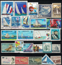Yacht Stamps, 25 Different