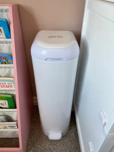 Diaper Genie Platinum Pail – Excellent Condition, View more