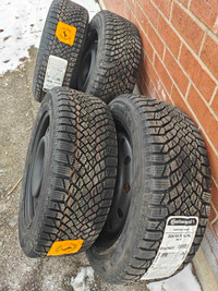 Continental Ice Contact winter tires 205/55/16 on 5x114.3 rims