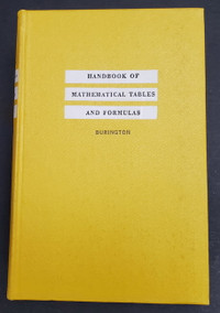 Like-New Handbook of Mathematical Tables & Formulas 4th Ed.