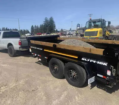 7 ton , 7x14’ dump trailer for rent . $100 a day $350 a week Drop off and pick up also avaialble. Fo...
