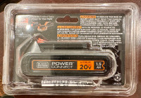 Brand New Genuine Black+Decker 20V Battery