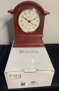 Vintage Bulova Wood Mantle Clock B2712