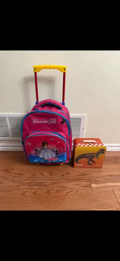 School Bag with Wheels and Lunch Box / Pencil Case, View more