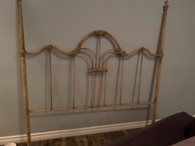 For Sale Beautiful Wrought Iron Headboard & Matching Footboard in Beds & Mattresses in Kitchener / Waterloo