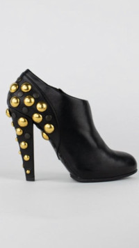 Black Gucci Babushka Studded ankle boots