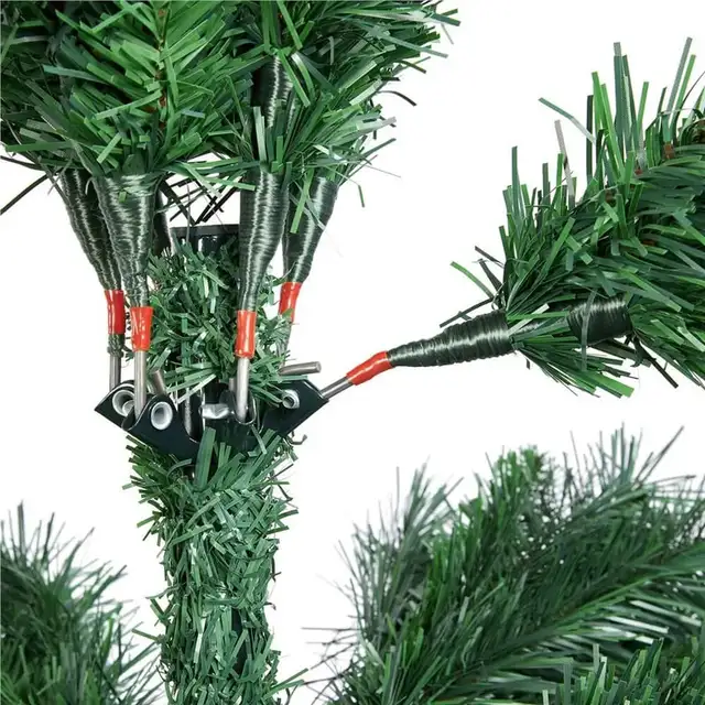 7.5’ Artificial Green Christmas Tree, 7.5’ Hinged Spr in Home Décor & Accents in Markham / York Region - Image 5