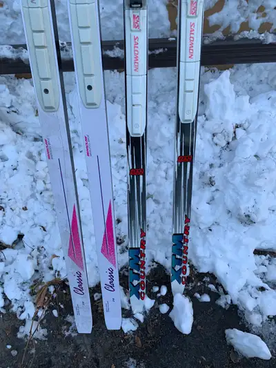 Nordic ski Good selection of good used skis $70 and up All waxless Solomon Elite Grip $120 SOLD Race...