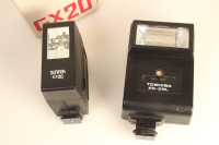 Lot of 2 manual speedlite flashs for film cameras