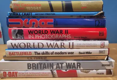 Assorted WWII and Army Hardcover Books, View more
