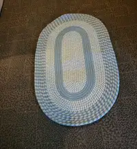 Oval homemade area rug