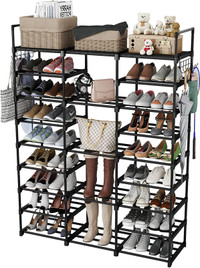 BNIB Shoe Rack Organizer 9 Tiers for 50-55 Pairs Shoes and Boots