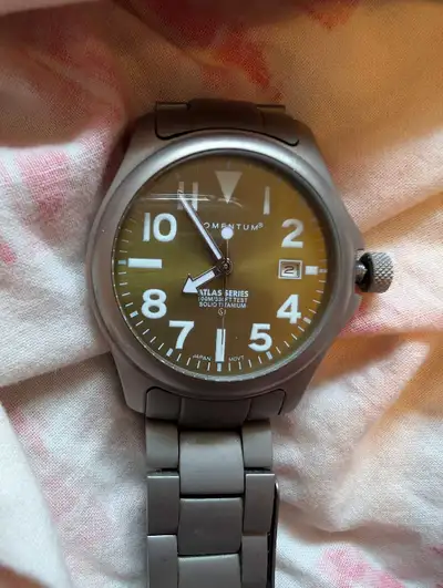 Men's Momentum 38mm titanium field watch, in original box, View more