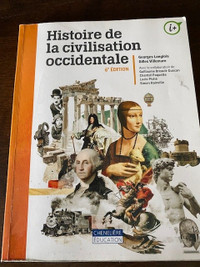 Livre Cegep/université: Histoire de la civilisation occidentale