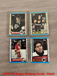 1989-90 Topps Hockey Cards Complete Set 1-198