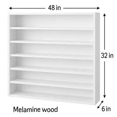 11 White Melamine Wood Display Cabinets, Great for Retail Office, View more