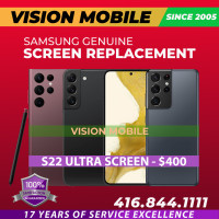 Samsung S22 Ultra Phone Screen. Original Screen. 1 hour service.