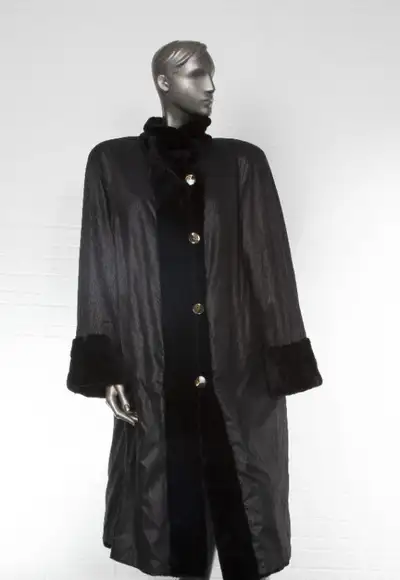 Vison pelisse manteau de vraie fourrure reversible 12-14, View more