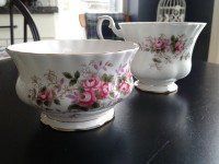 Royal Albert Lavender Rose teacup & saucer BONUS sugar