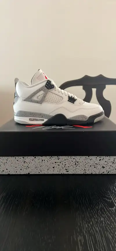 Jordan 4 white cement , View more