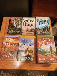 6 Hardcover Books Earth's Children Series by Jean M. Auel