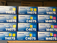 Samsung Toners clt-m407s clt-y407s clt-c407s Clt-k407s. Each 45$