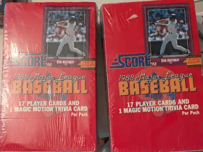 '91 Score Baseball. Two Factory Sealed Boxes, View more