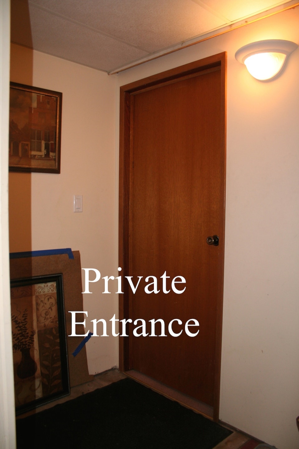 *1 bedroom basement accommodation *1 block from campus 2