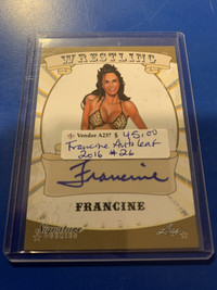 Francine WWE WCW ECW Leaf AUTO Signed Card Sexy Booth 264