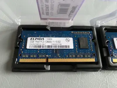$10 - laptop memory 2GB x 2 - DDR3 PC3-12800S, View more