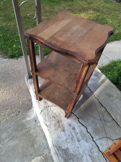 Vintage Wooden Side Table, View more