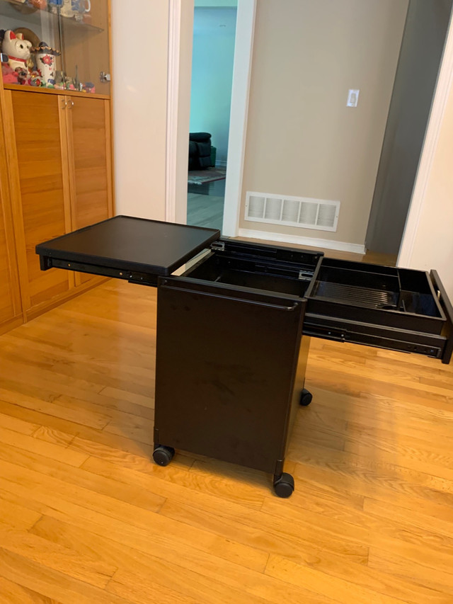 Black Metal File Cabinet/ Side Table on Caster in Storage Containers in Markham / York Region - Image 2