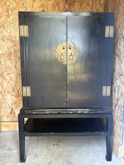 black lacquer chinese cabinet, View more