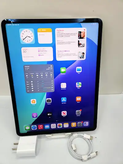 $640 iPad Pro 12.9 5Gn 128gb Wifi Grey 3 Months Warranty W/Charger $520 iPad Pro 12.9” 2nd Wifi/Lte...