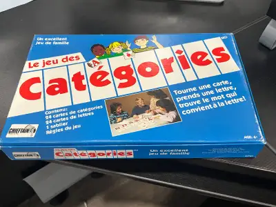 Le jeu des Catégories, View more