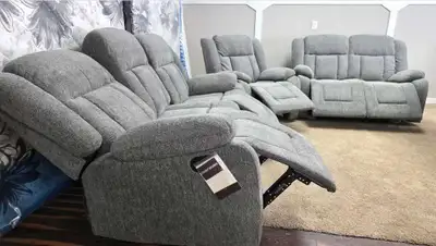 This newly available recliner sofa set includes a couch, a loves, View more