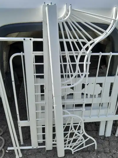 White Metal Toddler Bed Frame, View more