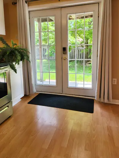 Cozy spacious clean self-contained one-bedroom one living room WALK-OUT basement apartment is locate...