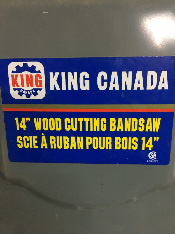 Price Reduced - KING WOOD CUTTING 14 inch Bandsaw in Power Tools in Belleville - Image 2