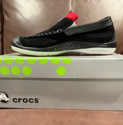 Crocs Linden Men's Black Slip-On Shoes - Size 11 - Brand New!, View more