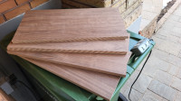 4 - 1"x11 1/2"x 23 1/2" black walnut plywood panel