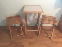 Folding Table and stool set