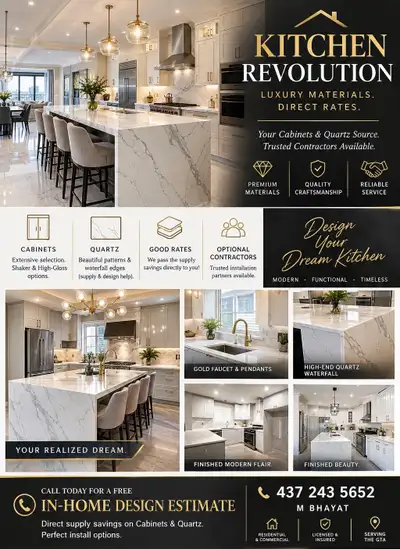 Kitchen Revolution Custom Cabinets and Quartz, View more