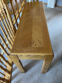 Oak sofa table