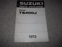 1972  Suzuki TS400J  Original USED Parts Catalogue