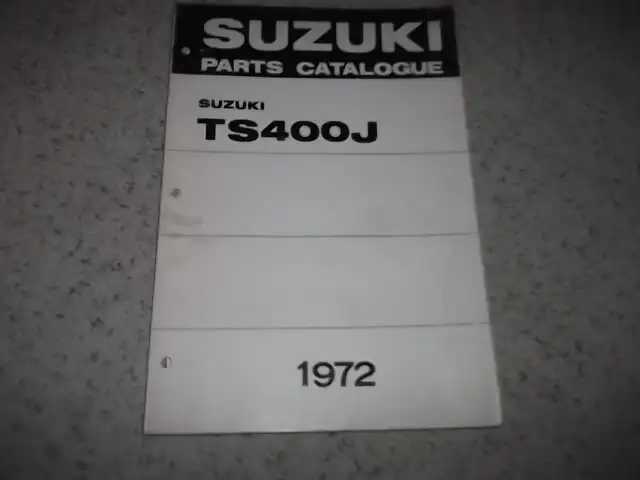 1972  Suzuki TS400J  Original USED Parts Catalogue in Other in City of Toronto - Image 2