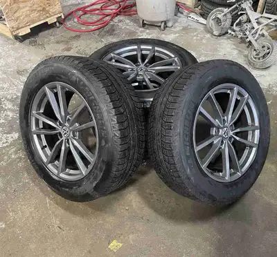 OEM Volkswagen Originial Rims with winter Michelin tires. Maintained perfect condition, with a brand...